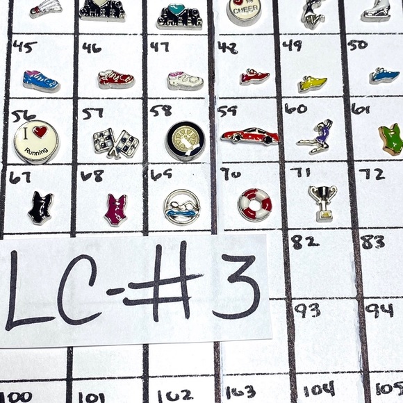 LC-#3 (4X) Sports & Hobbies locket charms - Picture 5 of 8